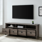 Clair 70" Industrial Farmhouse 4-Drawer TV Stand