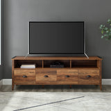 Clair 70" Industrial Farmhouse 4-Drawer TV Stand