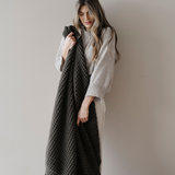 WAFFLE KNIT XL THROW BLANKETS