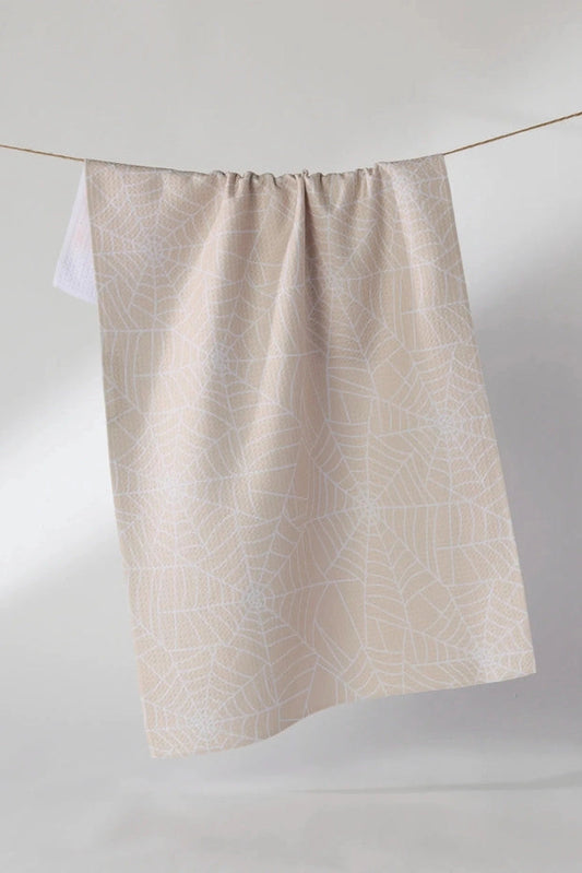 Geometry Whisper Web Tea Towel