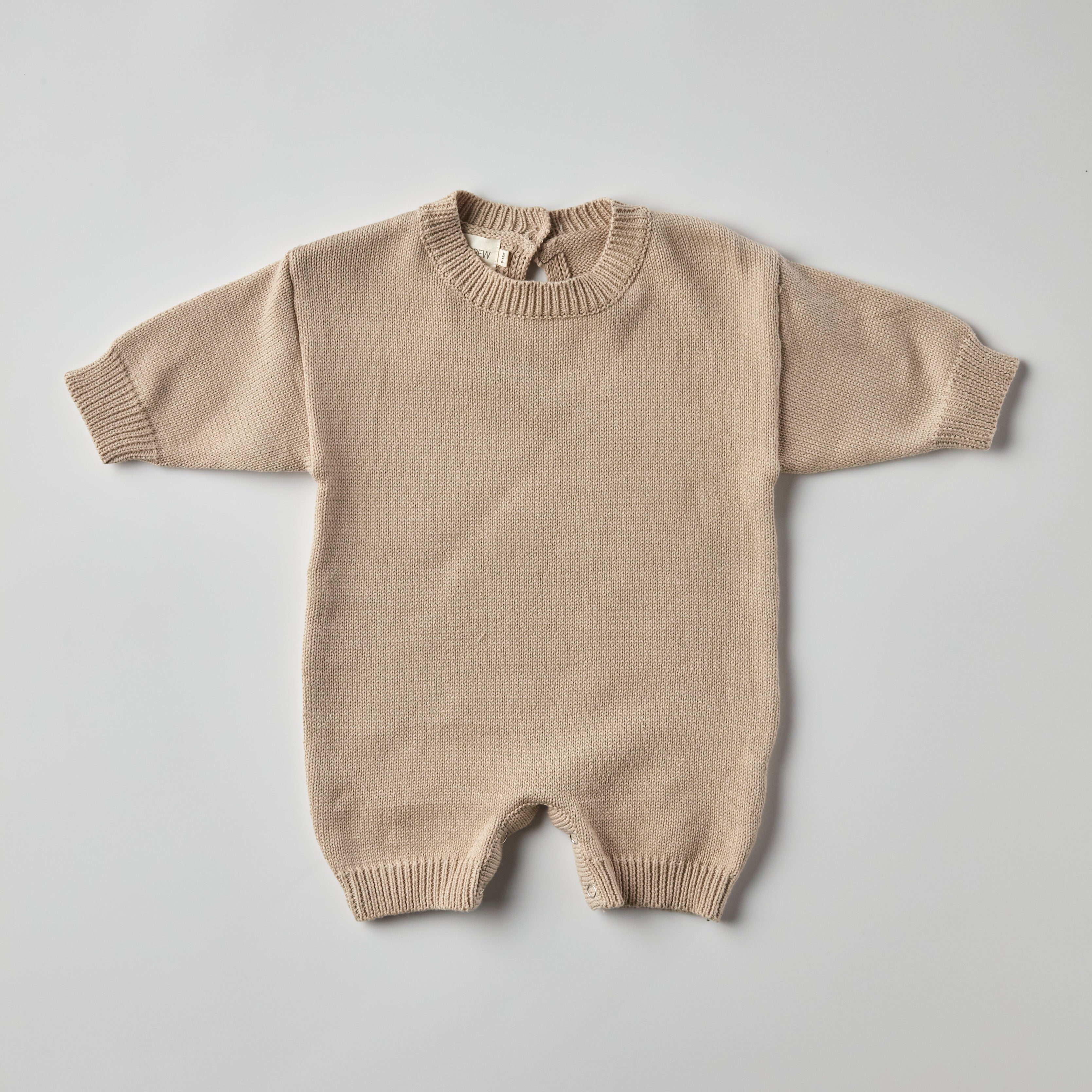 Beck Knit Romper in Beige