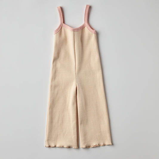 Eloise Ribbed Jumpsuit in Cream
