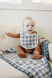 Vintage Plaid Classic Muslin Bib