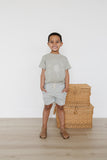Heather Grey Pocket Cotton Shorts