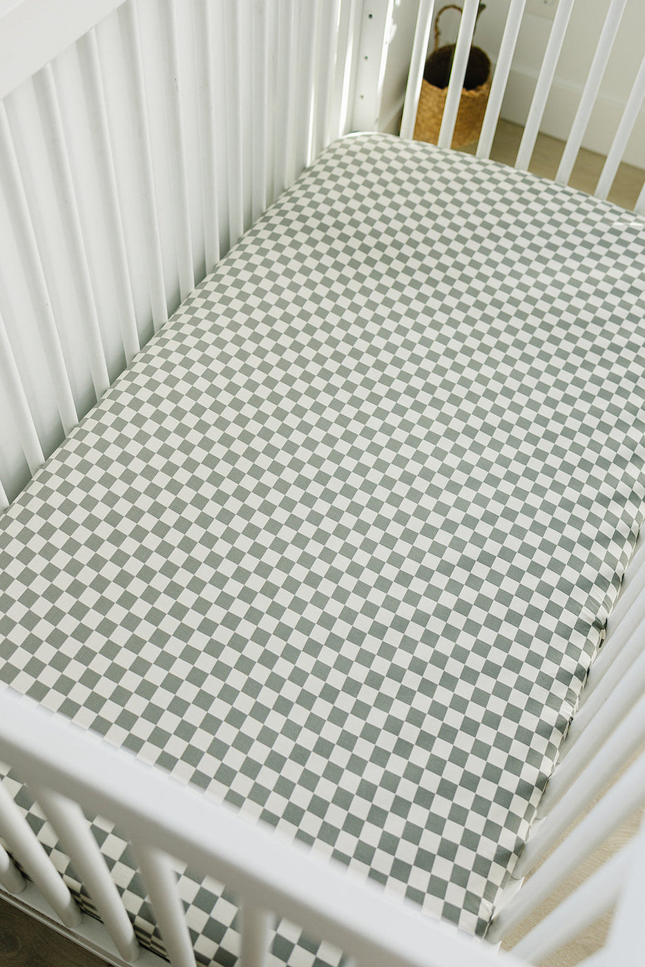 Lime green crib sheet best sale