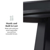 48" Round Solid Wood Pedestal Dining Table