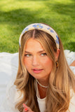 Blue Jasmine Padded Headband