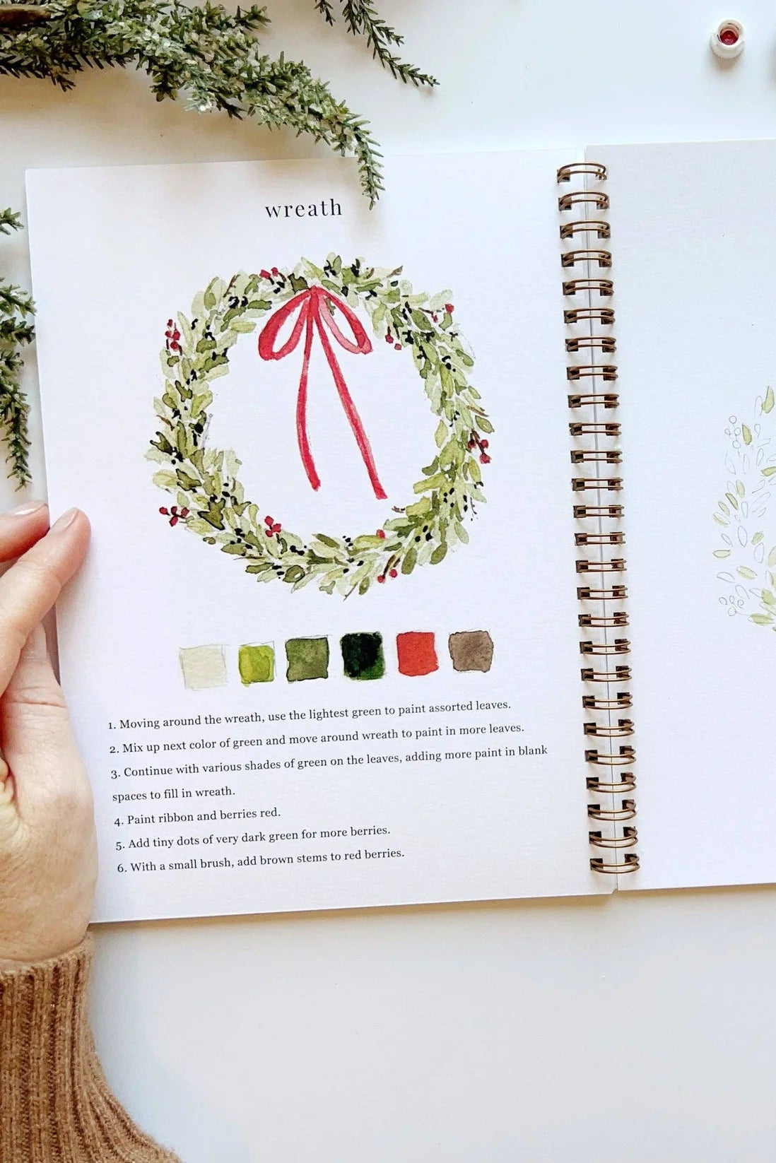 Christmas Watercolor Workbook