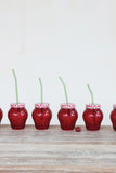 Summer Picnic Strawberry Glasses