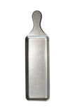 Metal spatula on a white background