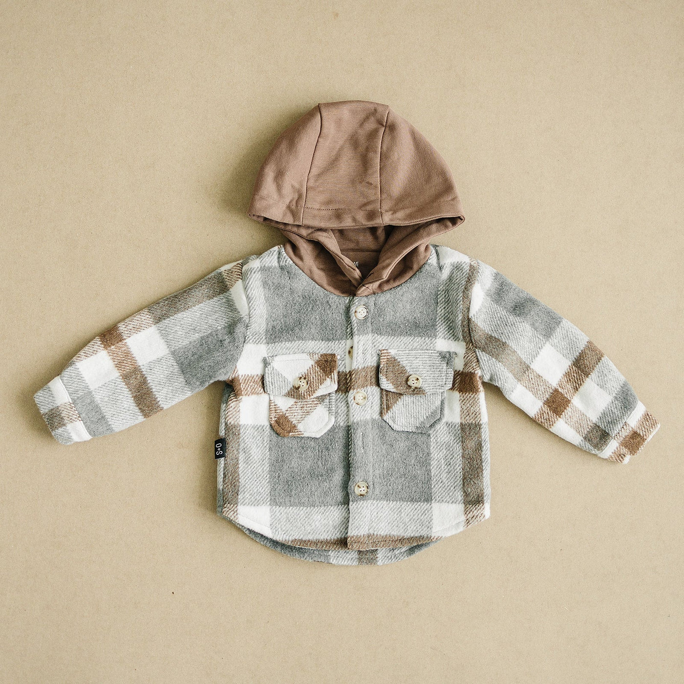 a baby jacket with hood