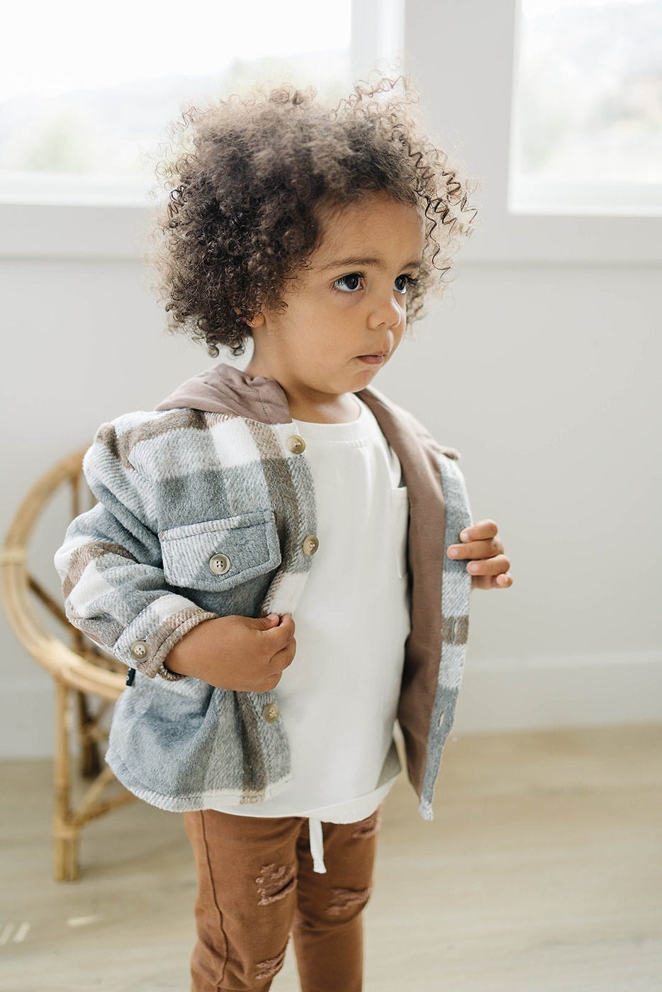 a child wearing a jacket