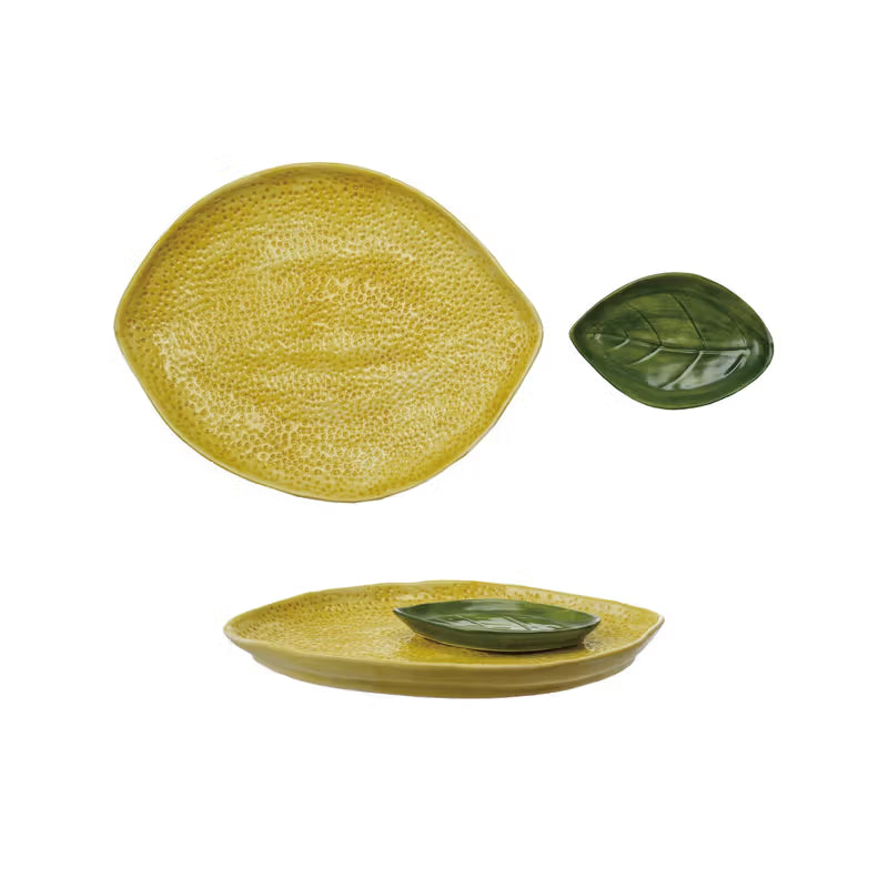 Sweet and Sour Lemon Shaped Platter