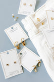 Huggie Charm Earrings - Dakota Heart
