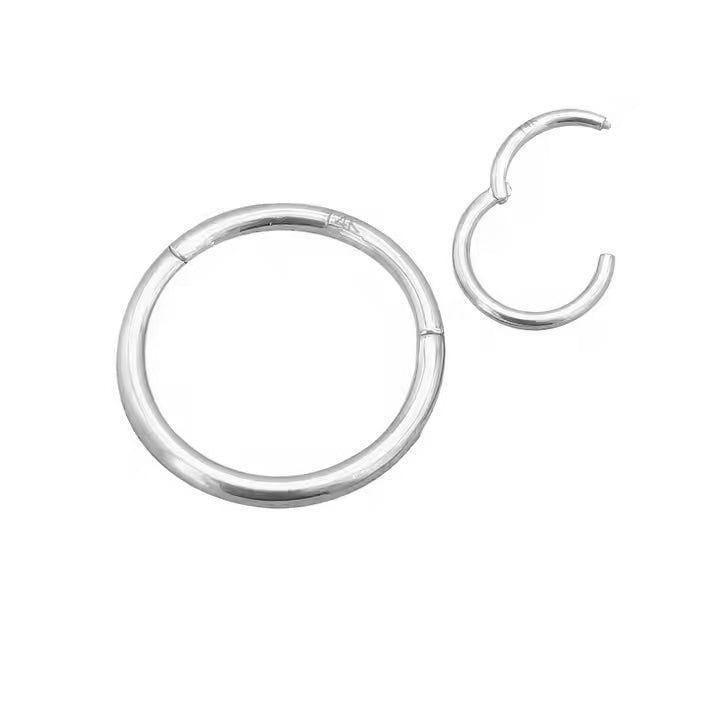 Huggie Infinity Hoop Earrings - Ava Silver 10mm