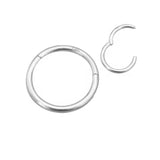 Huggie Infinity Hoop Earrings - Ava Silver 8mm