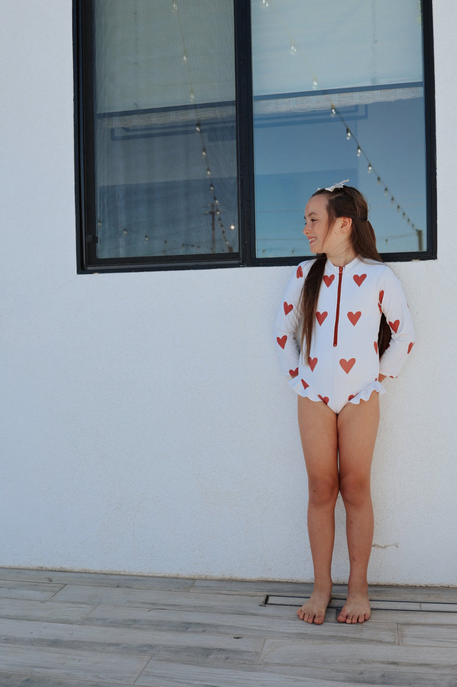 Queen of Hearts |  Long Sleeve Swimsuit