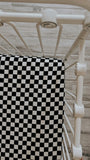 Muslin Crib Sheet | Black Checkered