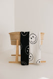 Plush Blanket  | Just Smile Black & Ivory