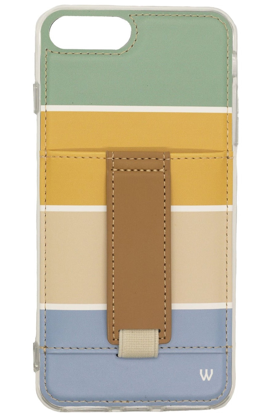 a cell phone case with a leather strap