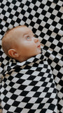 Muslin Crib Sheet | Black Checkered