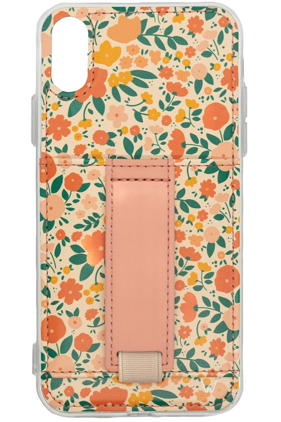 a phone case with a floral design