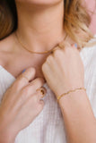 Madeline Gold Filled Paperclip Bracelet