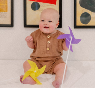 Dillon Romper in Brown