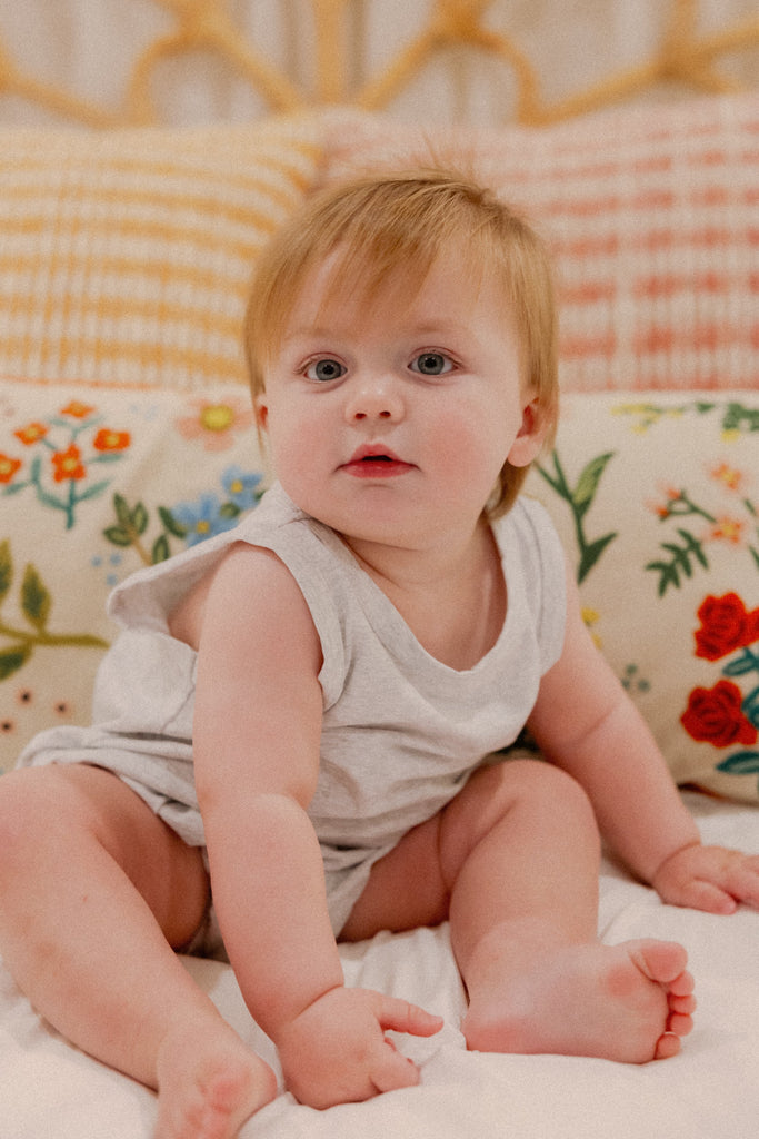 Monroe Romper in Heather Grey