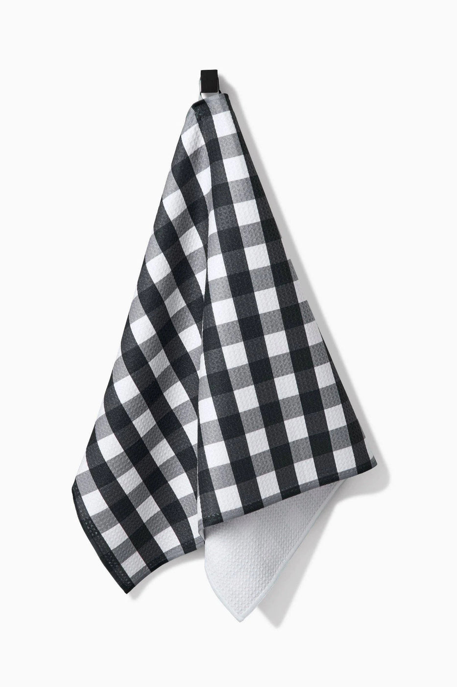 Geometry Midnight Flannel Tea Towel