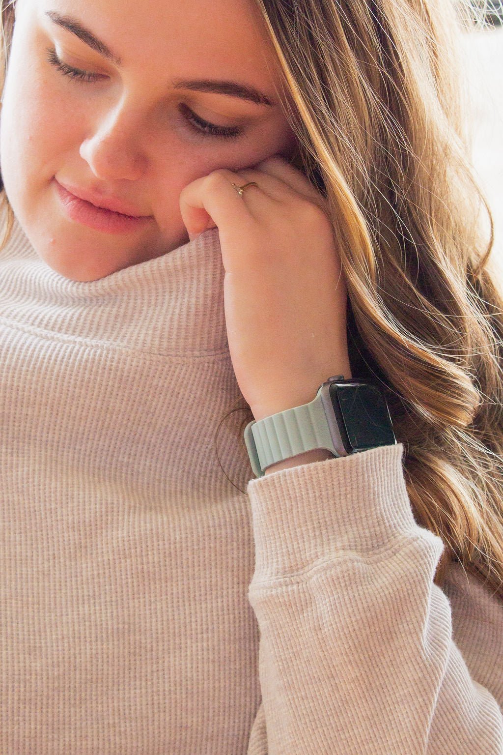 Soft Sage Magnetic Loop Watch Band