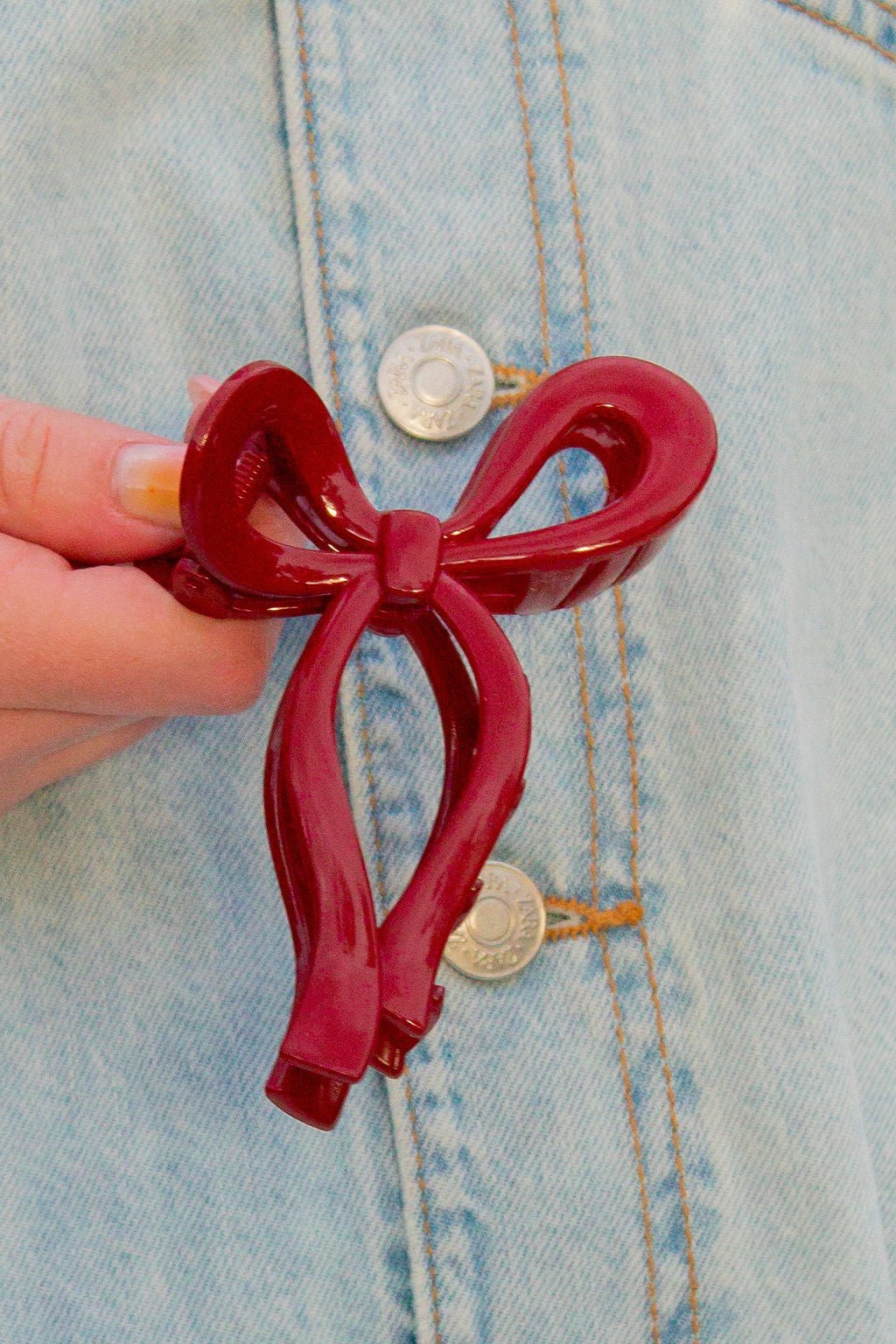 Vintage Bow Claw Clip