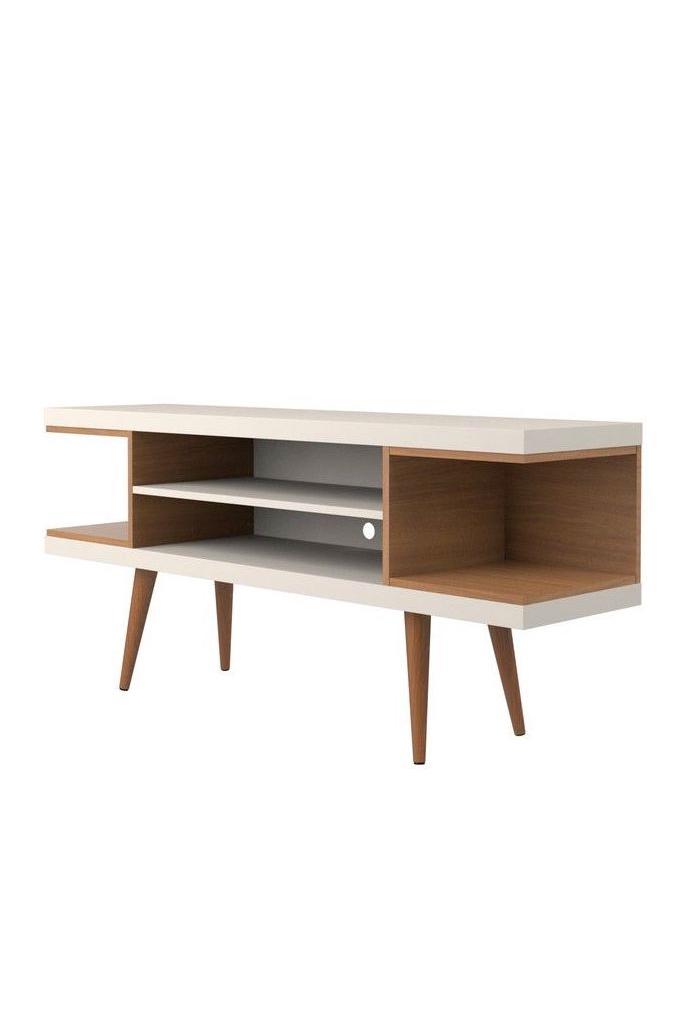 Wood and white tv stand | ROOLEE