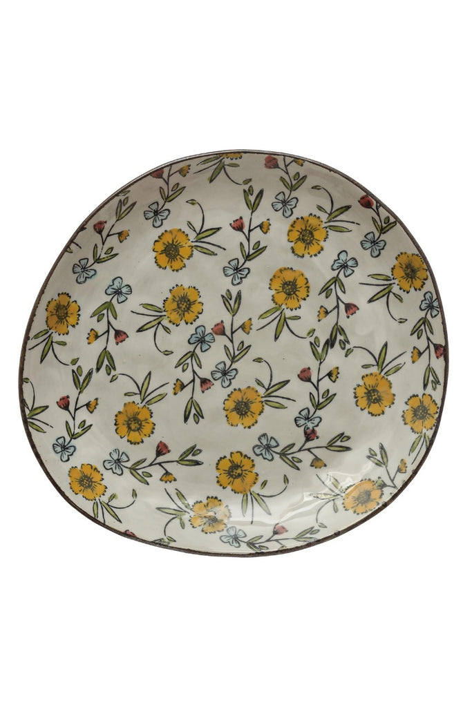 Marilla Hand-Painted Stoneware Plate