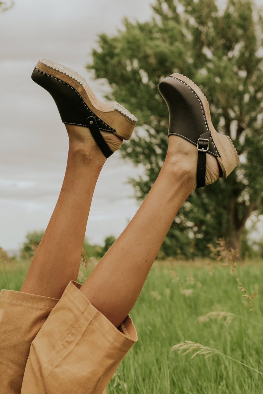 Cute Leather Clogs - Women's Spring Footwear
