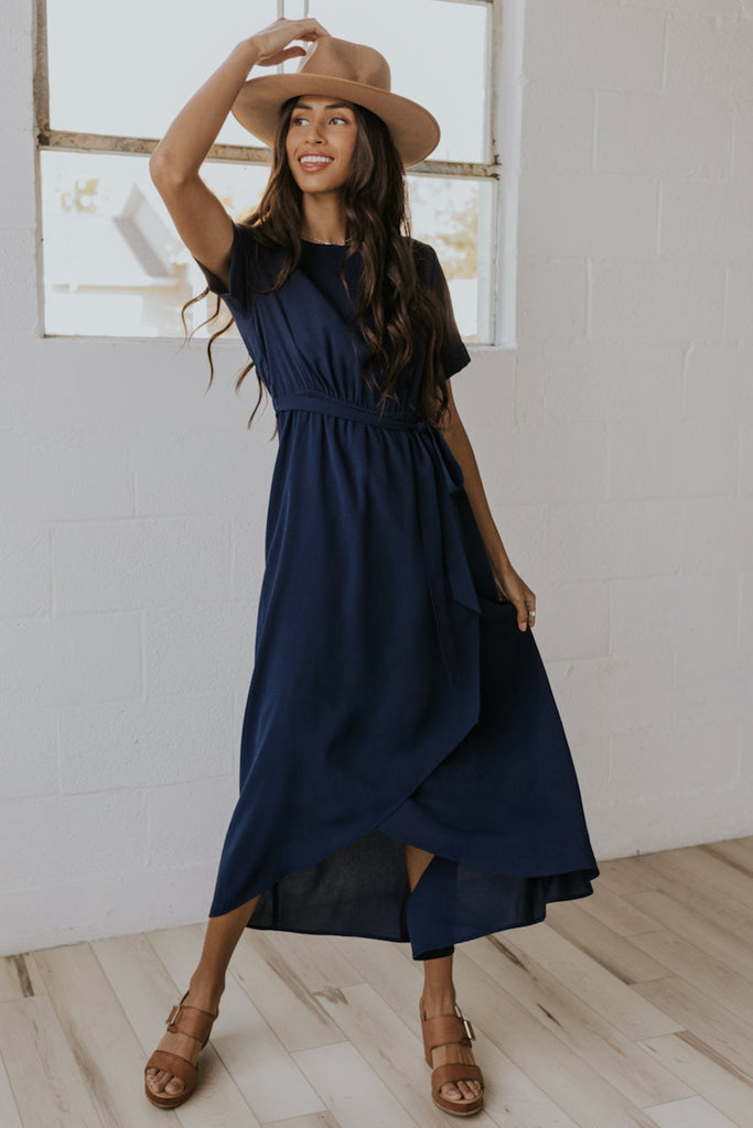 Navy Maxi Dress | ROOLEE