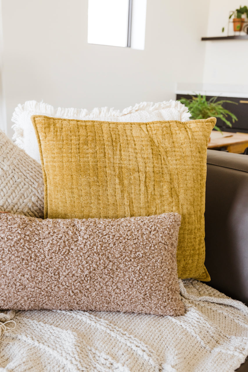 So Fresh Quilted Chenille Pillow
