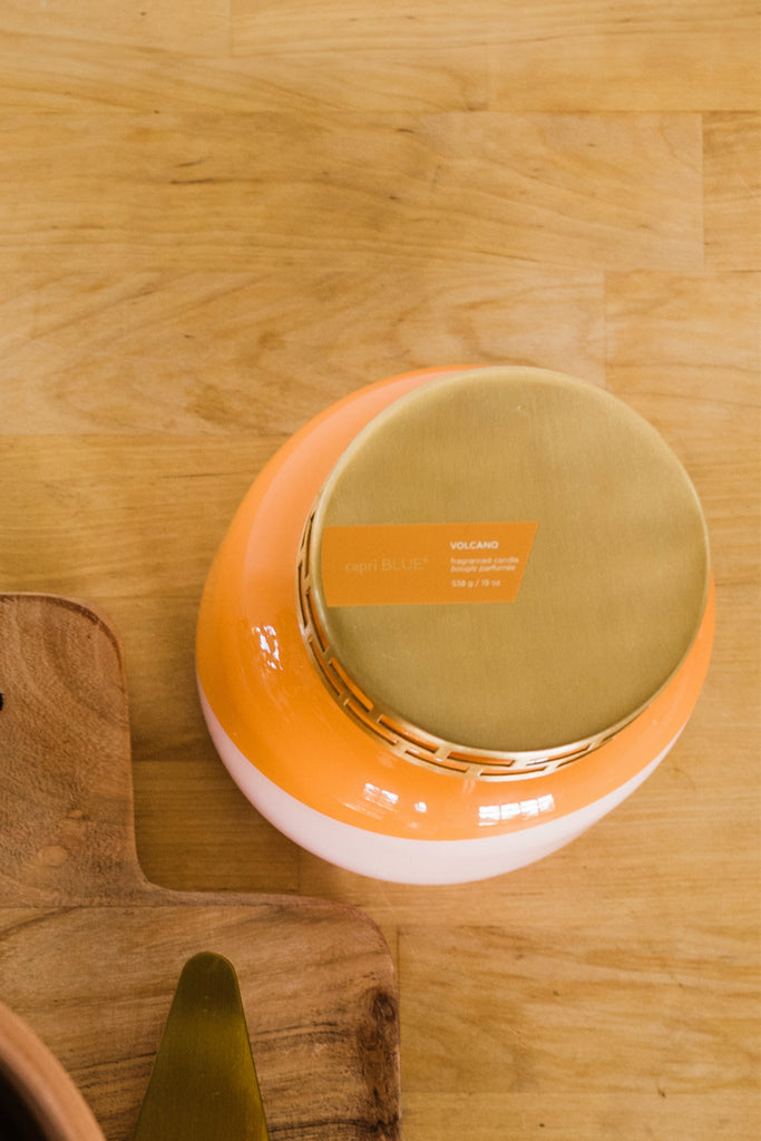 Orange and pink citrus candle | ROOLEE