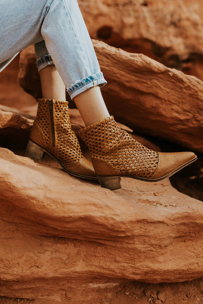 Free People Wallabee Check Boots in Natural