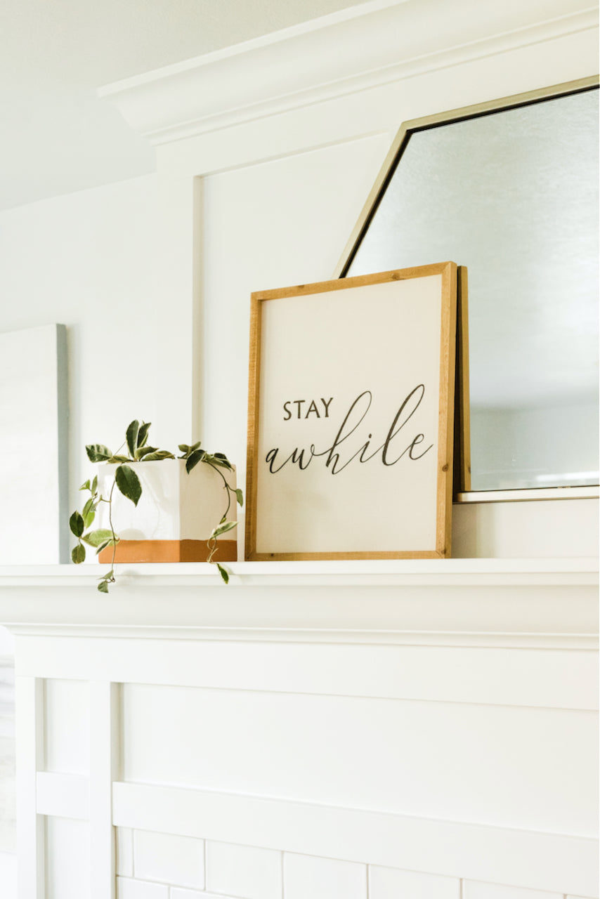 Stay Awhile Wall Decor