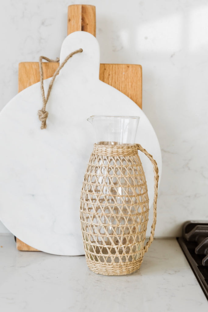 Seagrass Weave Pitcher