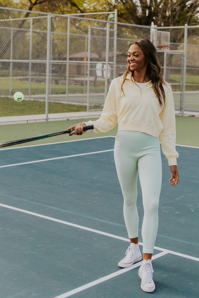 Comfy Ribbed Leggings - Women's Athleisure Sets