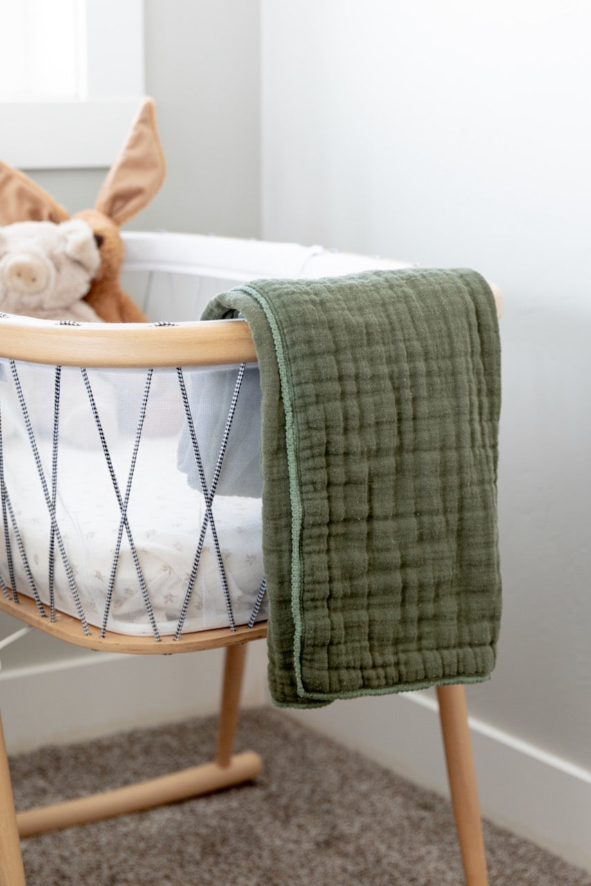 Go With the Flow Muslin Baby Blanket