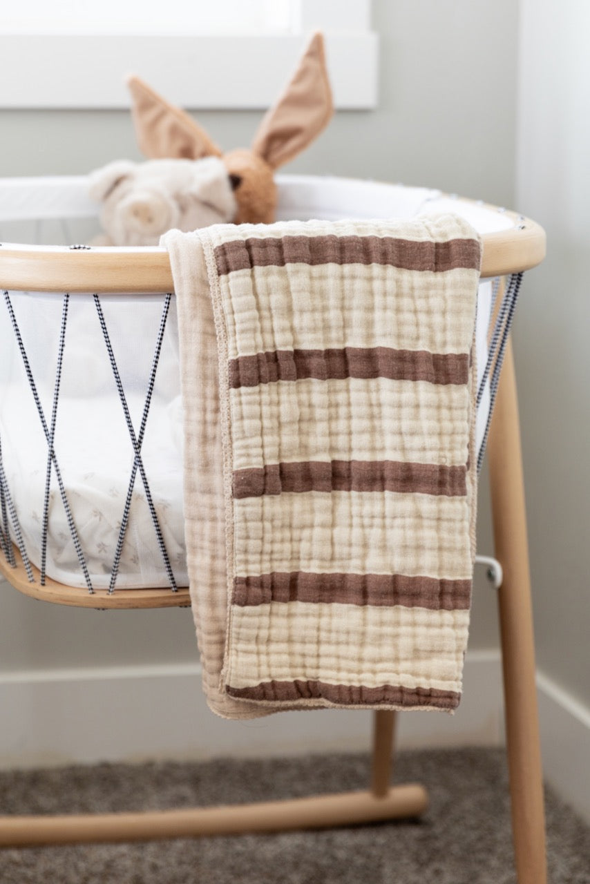 Go With the Flow Muslin Baby Blanket