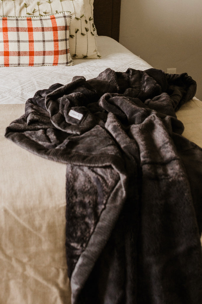 Charcoal Lush Blanket