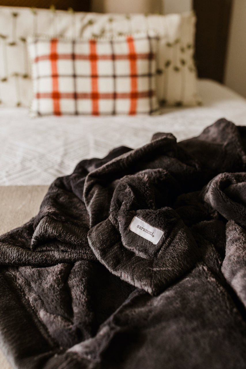 Charcoal Lush Blanket