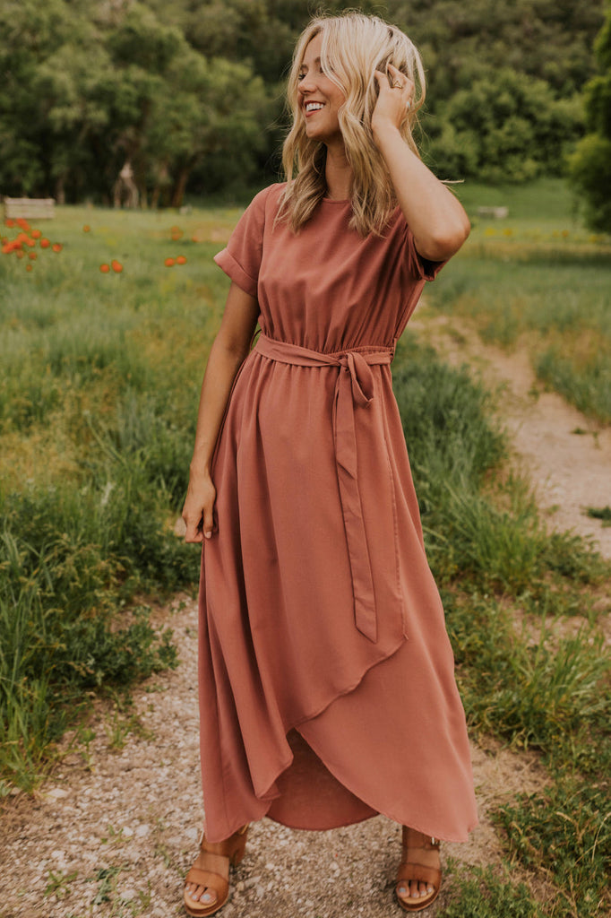 Wrap Maxi Tie Dress Bridesmaid | ROOLEE