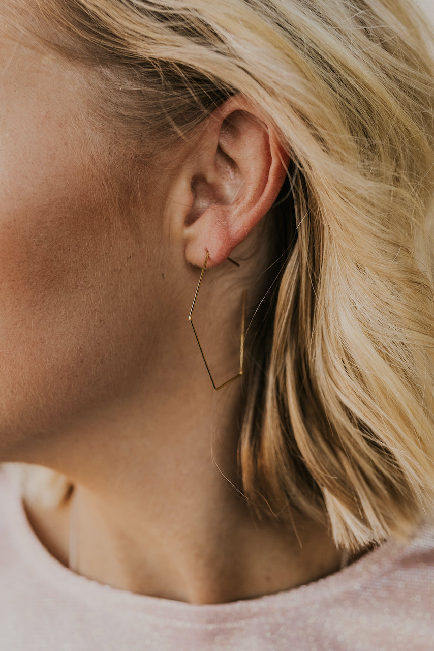 Innovate 18K Gold and Sterling Silver Hexagon Mini Hoop Earrings | Gender  Neutral | Sonia Hou – SONIA HOU