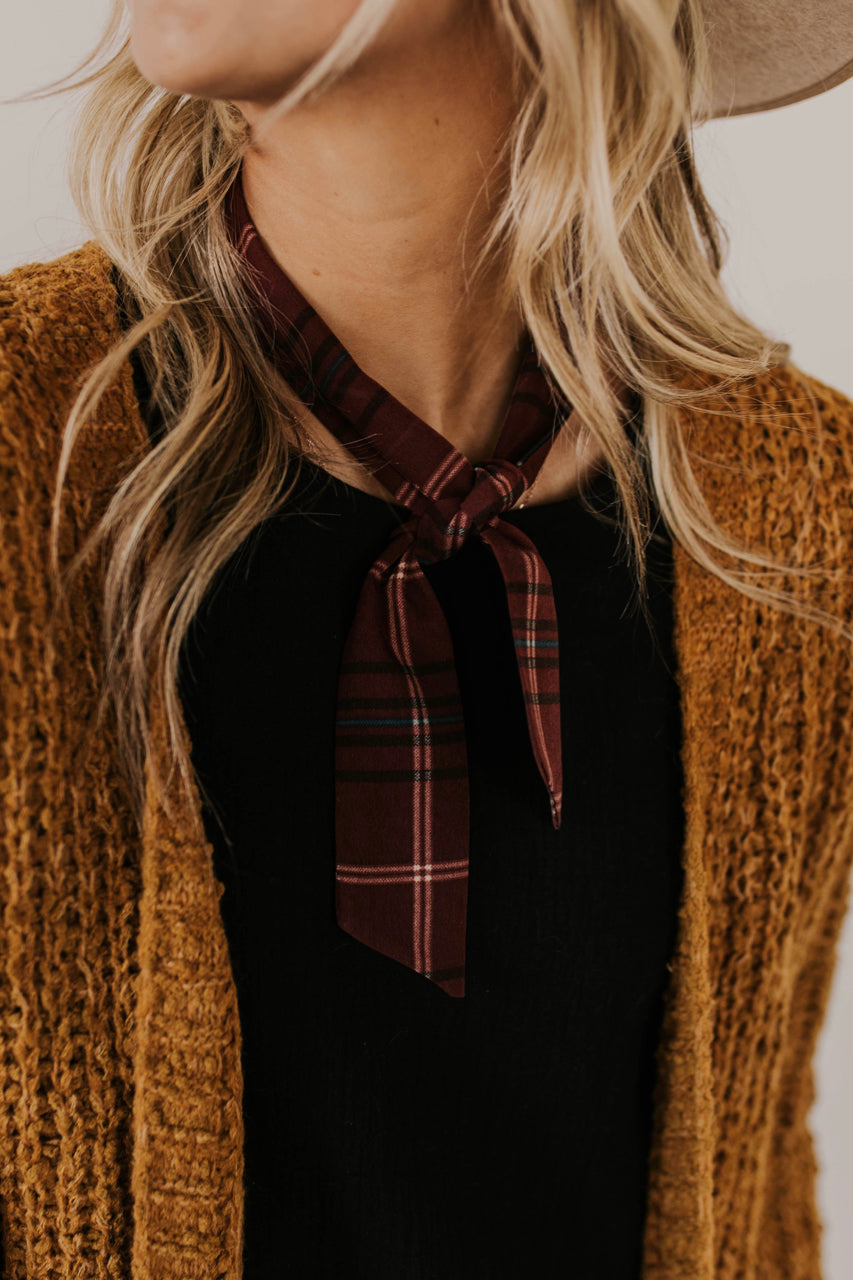 Plaid Print Ascot | ROOLEE