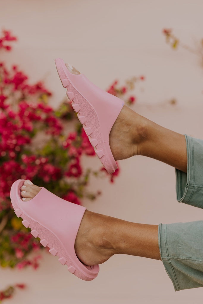 Pink Slip On Sandals | ROOLEE